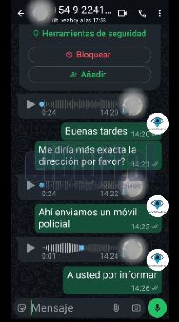 Vecinos colaboraron en la resolución de dos hechos gracias al sistema “Ojos en Alerta”