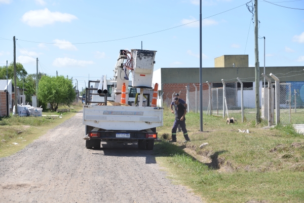  Se realiza la reconversión lumínica en el barrio San Cayetano