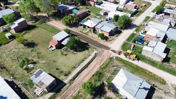 Acondicionamiento de calles en el barrio San Cayetano