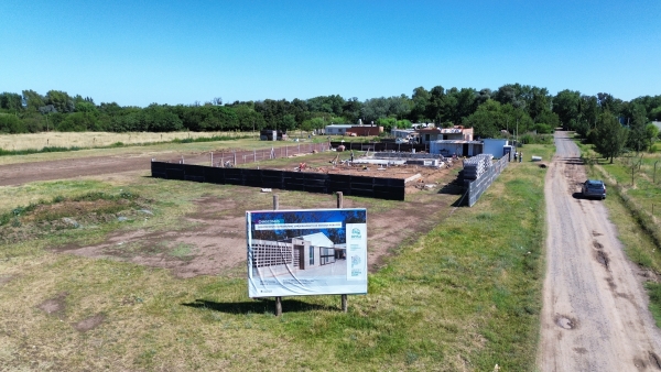 El Espacio Comunitario del barrio La Esmeralda avanza a buen ritmo